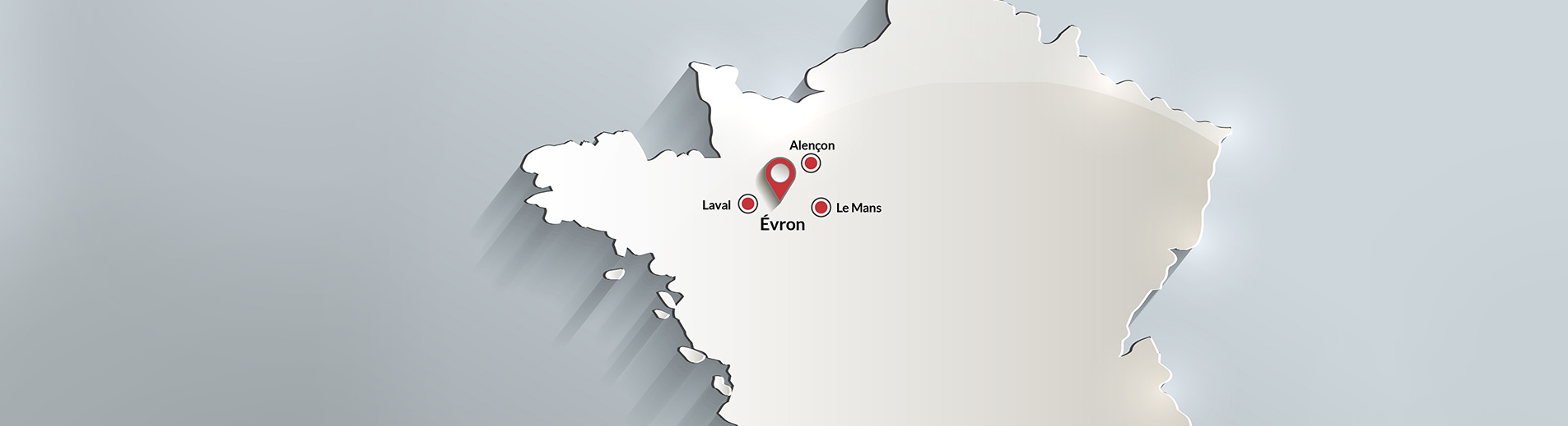 Situation géographique de l'entreprise Timest à Évron